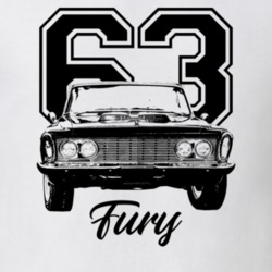 1963 Fury Grill View With Year And Model Light Color T Shirt