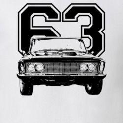 1963 Fury Grill View With Year Light Color T Shirt
