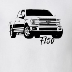 2017 F150 Three Quarter Side View With Model Light Color T Shirt