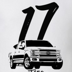 2017 F150 Three Quarter Side View With Year And Model Light Color T Sh