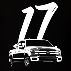2017 F150 Three Quarter Side View With Year Dark Color T Shirt