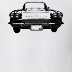 1961 Corvette Grill View Light Color T Shirt
