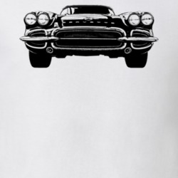 1962 Corvette Grill View Light Color T Shirt