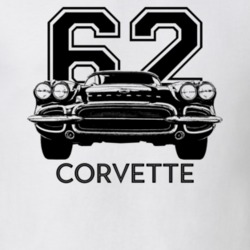1962 Corvette Grill View With Year And Model Light Color T Shirt