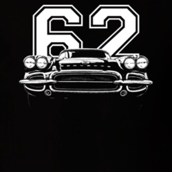 1962 Corvette Grill View With Year Dark Color T Shirt