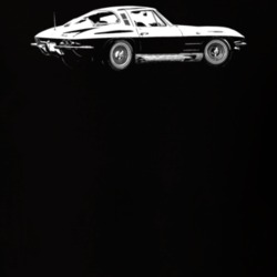 1964 Corvette Side Angle View Dark Color T Shirt