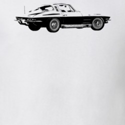 1964 Corvette Side Angle View Light Color T Shirt