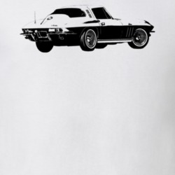 1965 Corvette Side Angle View Light Color T Shirt