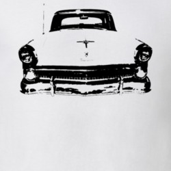 1955 Fairlane Town Sedan Grill View White T Shirt