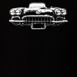 1959 Corvette Grill View Dark Color T Shirt