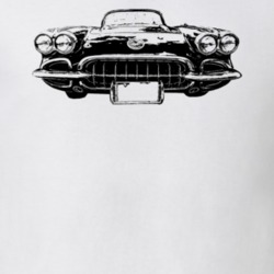 1959 Corvette Grill View Light Color T Shirt