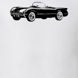 1954 Corvette Side Angle View Light Color T Shirt