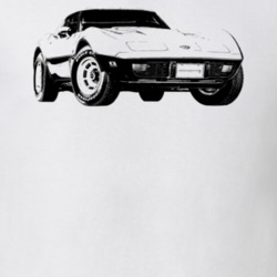 1978 Corvette Three Quarter View Light Color T Shirt