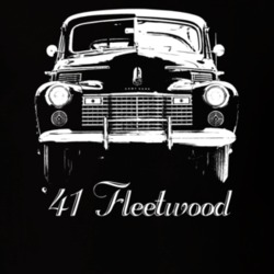1941 Fleetwood Grill View With Model Year Dark Color T Shirt