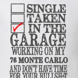 Single Taken In The Garage 1976 Monte Carlo Distressed Lookmuscle Car 