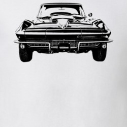 1967 Corvette Grill View Light Color T Shirt