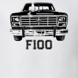 1982 F100 Grill View With Model Light Color T Shirt