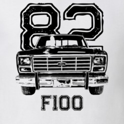 1982 F100 Grill View With Year And Model Light Color T Shirt
