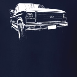 1983 F100 Three Quarter View Dark Color T Shirt