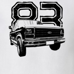 1983 F100 Three Quarter View With Year Light Color T Shirt