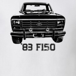 1983 F150 Grill View With Model Year Light Color T Shirt