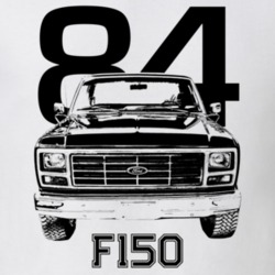 1984 F150 Grill View With Year And Model Light Color T Shirt