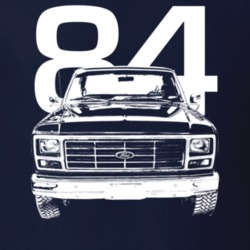 1984 F150 Grill View With Year Dark Color T Shirt