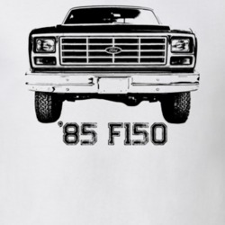 1985 F150 Grill View With Model Year Light Color T Shirt