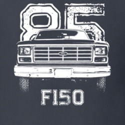 1985 F150 Grill View With Year And Model Dark Color T Shirt