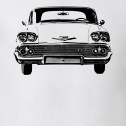 1958 Impala Grill View Light Color T Shirt