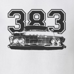 1961 DODGE POLARA Grill Black Graphic With Engne Size Light T Shirt