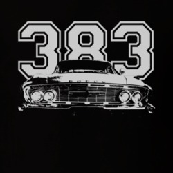 1961 DODGE POLARA Grill White Graphic With Engne Size Dark T Shirt