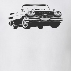 1961 DODGE POLARA Side View Black Graphic Light T Shirt