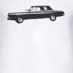 1963 DODGE POLARA Dark Graphic Side View Light T Shirt