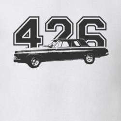 1963 DODGE POLARA Faded Look Black Graphic Side View With Engine Size 