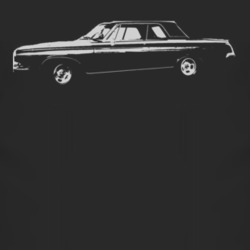 1963 DODGE POLARA White Graphic Side View Dark T Shirt