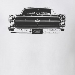 1967  FAIRLANE Faded Look Grill View Black Grapic Light T Shirt