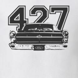 1967  FAIRLANE Faded Look Grill View Black Grapic With Year Light T Sh