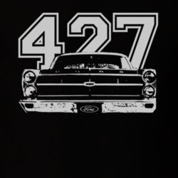 1967  FAIRLANE Faded Look Grill View White Grapic With Engine Size Dar