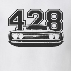 1968  TORINO GT Faded Look Grill View Black Graphic With Engine Size L