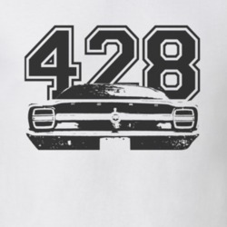 1968  TORINO GT Faded Look Rear View Dark Graphic With Engine Size Lig