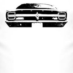 1968  TORINO GT Faded Look Rear View Full T Shirt