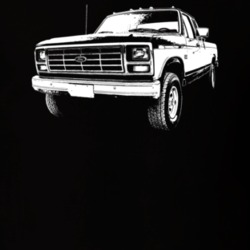 1986 F150 Three Quarter View Dark Color T Shirt