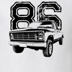 1986 F150 Three Quarter View With Year Light Color T Shirt