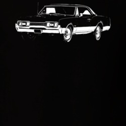 1967 Cutlass Three Quarter View Dark Color T Shirt