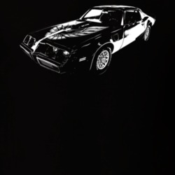 1979 Trans Am Three Quarter View Dark Color T Shirt