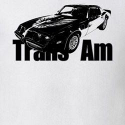 1979 Trans Am Three Quarter View With Model Overlap Light Color T Shir