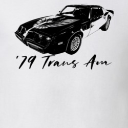 1979 Trans Am Three Quarter View With Model Year Light Color T Shirt