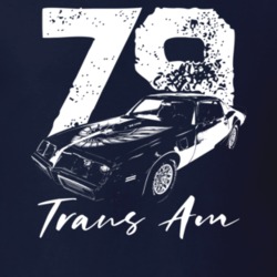 1979 Trans Am Three Quarter View With Year And Model Dark Color T Shir