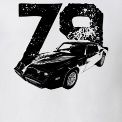 1979 Trans Am Three Quarter View With Year Light Color T Shirt